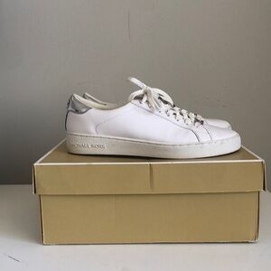 Michael Kors White Leather Sneakers